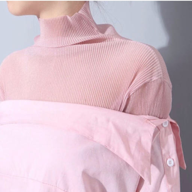 PLEATS PLEASE ISSEY MIYAKE(プリーツプリーズイッセイミヤケ)のpleats shirt     : pink レディースのトップス(シャツ/ブラウス(長袖/七分))の商品写真