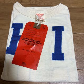 デニムダンガリー(DENIM DUNGAREE)のデニム&ダンガリー  未使用 半袖T  130 オフホワイト HI パンダT2枚(Tシャツ/カットソー)