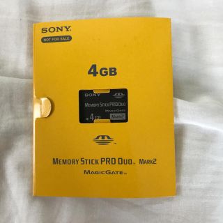 ソニー(SONY)のMEMORY STICK PRO Duo 4GB(その他)