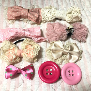 アンジェリックプリティー(Angelic Pretty)の甘めアクセサリーまとめ売り(バレッタ/ヘアクリップ)