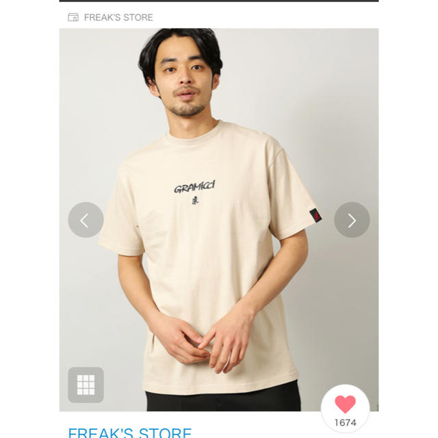 FREAK'S STORE(フリークスストア)のりくさん専用 GRAMICCI グラミチ×フリークスストア 新品タグ付き メンズのトップス(Tシャツ/カットソー(半袖/袖なし))の商品写真