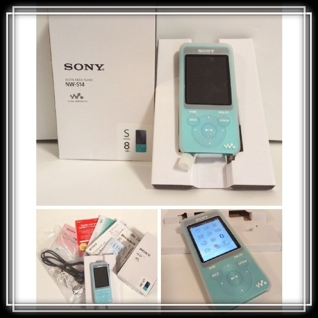 ポイント5倍 美品 SONY ウォークマン NW-S14 8GB デジタル イヤホン 箱