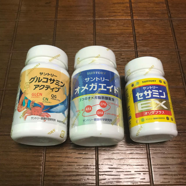 サントリーグルコサミン、オメガエイド、セサミンEX食品/飲料/酒