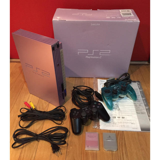 PlayStation2 プレイステーション2 サクラ SAKURA【限定色】PS2ソフトセットの通販 by Show's shop｜ プレイステーション2ならラクマ