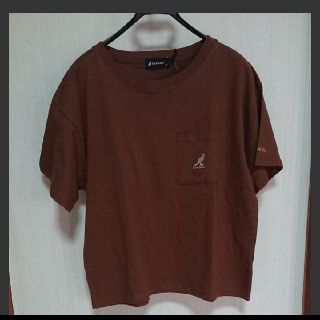 カンゴール(KANGOL)のカンゴール 胸元ワンポイント ビッグT ブラウン (Tシャツ(半袖/袖なし))