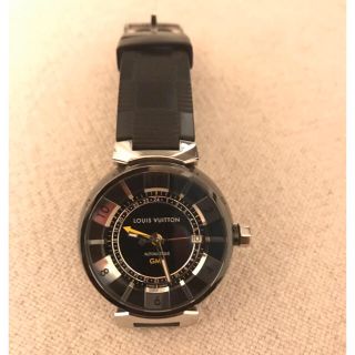 ルイヴィトン(LOUIS VUITTON)のルイヴィトン LOUIS VUITTON タンブール イン ブラック GMT(腕時計(アナログ))