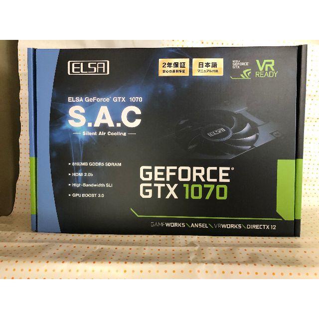 スマホ/家電/カメラGeForce GTX 1070 8GB S.A.C GD1070-8GERXS