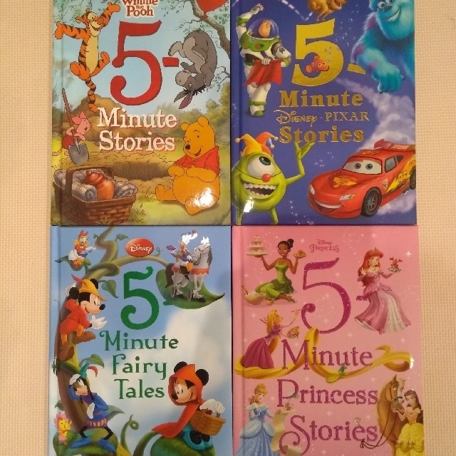 Disney(ディズニー)の★Disney 5 minute stories 4冊セット【送料込】 エンタメ/ホビーの本(洋書)の商品写真