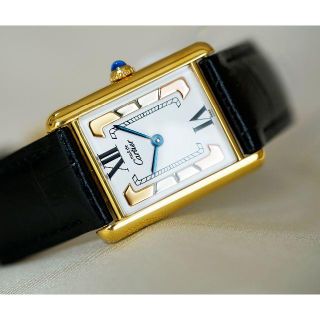 カルティエ(Cartier)の美品 カルティエ マスト タンク スリーカラーゴールド LM Cartier(腕時計(アナログ))