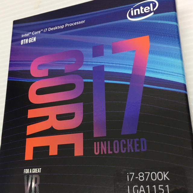 Intel CPU Core i7 8700K と8700セット