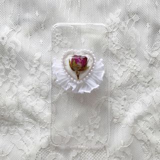 rose frill iPhone case(スマホケース)