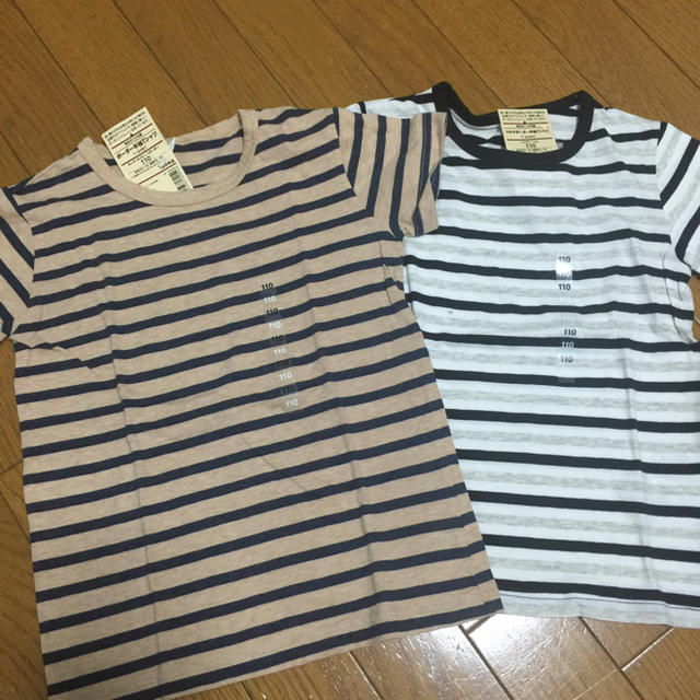 MUJI (無印良品)(ムジルシリョウヒン)の無印 Tシャツ 110 セット キッズ/ベビー/マタニティのキッズ服男の子用(90cm~)(Tシャツ/カットソー)の商品写真