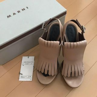 マルニ(Marni)のMARNI marni マルニ フリンジ サンダル 美品 37(サンダル)