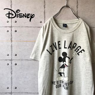 ディズニー(Disney)の【大人気】 Disney ディズニー ミッキー ビッグプリント Tシャツ(Tシャツ/カットソー(半袖/袖なし))