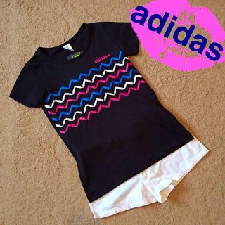 アディダス(adidas)のadidas〜黒ティー 🎉(Tシャツ(半袖/袖なし))