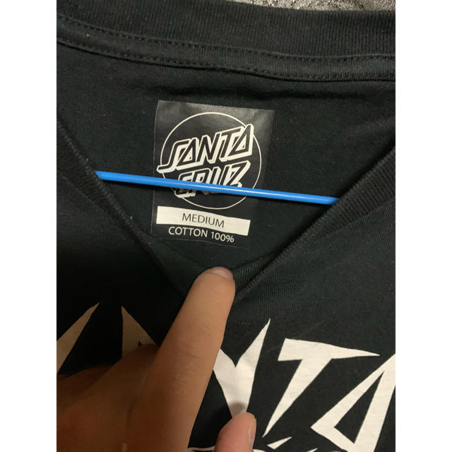 SANTA CRUZ サンタクルーズ  Tシャツ Mサイズ 黒 ブラック メンズのトップス(Tシャツ/カットソー(半袖/袖なし))の商品写真