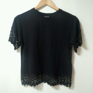 トップショップ(TOPSHOP)の黒Tシャツ＊(Tシャツ(半袖/袖なし))