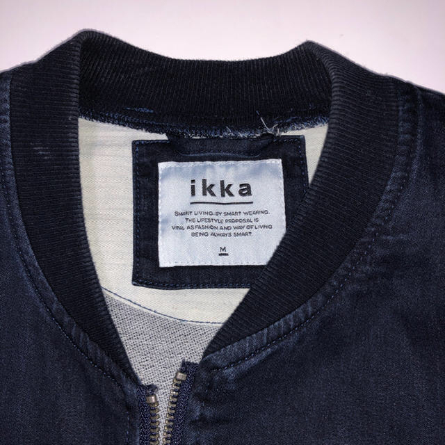 ikka(イッカ)のikka デニム MA-1 メンズのジャケット/アウター(ブルゾン)の商品写真