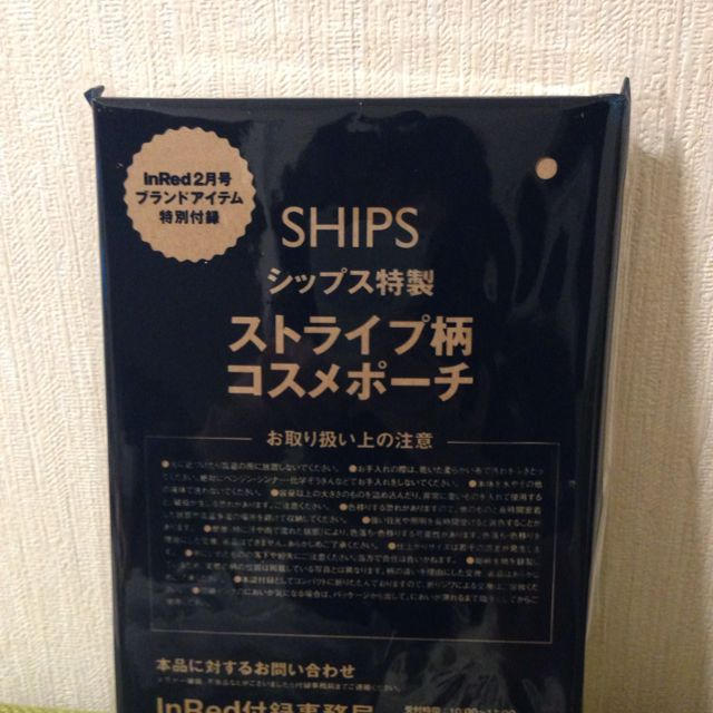 SHIPS(シップス)の☆シップス☆ストライプ柄コスメポーチ レディースのファッション小物(ポーチ)の商品写真