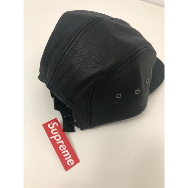 supreme シュプリーム レザー BOXロゴ キャップ 黒 2