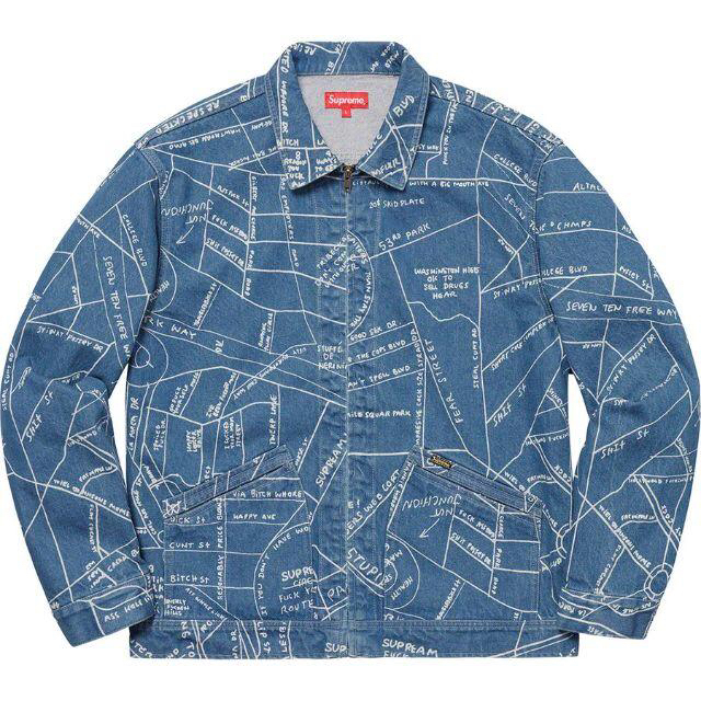 【L】Gonz Map Work Jacket