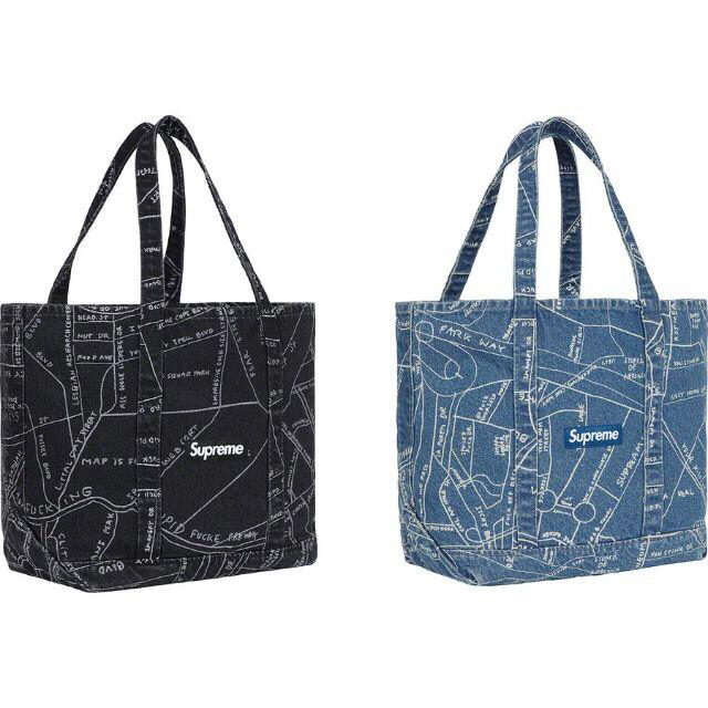 Gonz Map Denim Tote