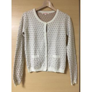 シャーロットロンソン(Charlotte Ronson)のCharlotte ronson ハートラメカーディガン(カーディガン)