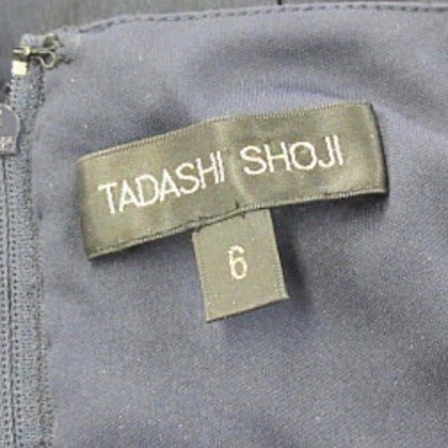 TADASHI SHOJI(タダシショウジ)の美品♡タダシショージ 紺ワンピース レディースのフォーマル/ドレス(ミディアムドレス)の商品写真