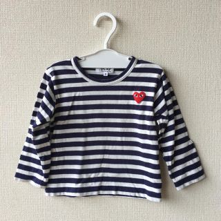 コムデギャルソン(COMME des GARCONS)のコムデギャルソン プレイ キッズ ボーダー(Tシャツ/カットソー)