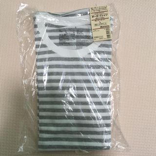 ムジルシリョウヒン(MUJI (無印良品))の無印 ボーダーTシャツ Lサイズ(Tシャツ/カットソー(半袖/袖なし))