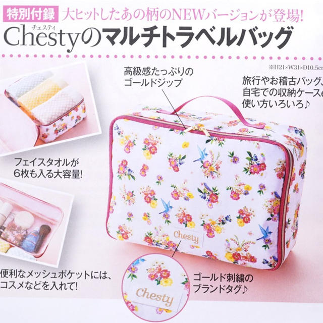 Chesty(チェスティ)のchesty マルチトラベルバッグ 美人百花6月号付録 メンズのバッグ(トラベルバッグ/スーツケース)の商品写真