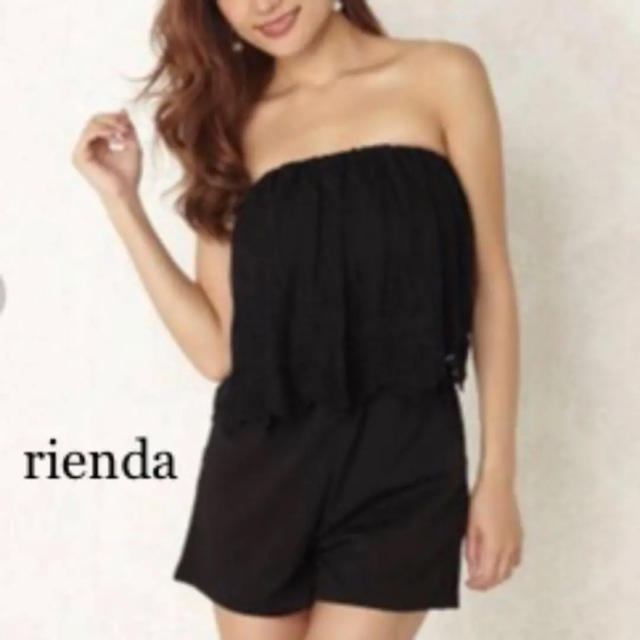 rienda(リエンダ)のrienda◎チュールレースベアロンパース レディースのパンツ(オールインワン)の商品写真