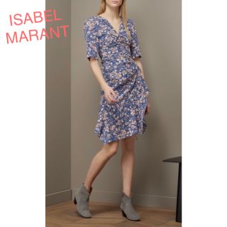 イザベルマラン(Isabel Marant)のイザベル マラン ISABEL MARANT シルク フラワー ワンピース(ひざ丈ワンピース)