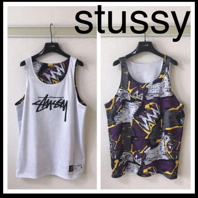 STUSSY(ステューシー)の◆美品◆stussy ステューシー◆ゲーム メッシュ タンクトップ リバーシブル メンズのトップス(タンクトップ)の商品写真