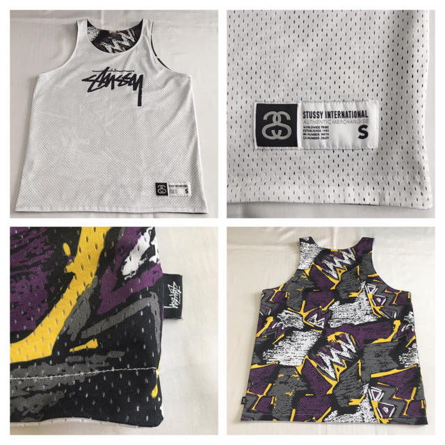 STUSSY(ステューシー)の◆美品◆stussy ステューシー◆ゲーム メッシュ タンクトップ リバーシブル メンズのトップス(タンクトップ)の商品写真