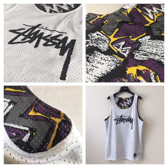 STUSSY(ステューシー)の◆美品◆stussy ステューシー◆ゲーム メッシュ タンクトップ リバーシブル メンズのトップス(タンクトップ)の商品写真