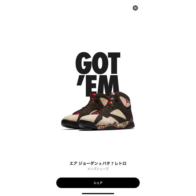 NIKE(ナイキ)の27.5cm PATTA × NIKE AIR JORDAN 7 OG SP  メンズの靴/シューズ(スニーカー)の商品写真