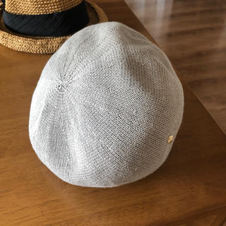 新品未使用 サマーベレー帽 春夏 フリーサイズ レディース帽子 グレー(ハンチング/ベレー帽)