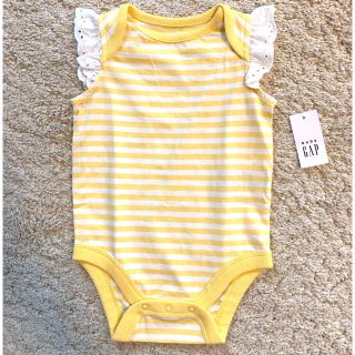 ベビーギャップ(babyGAP)のbaby GAP アイレット ラッフルボディシャツ(ロンパース)