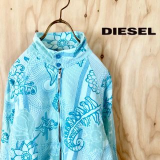 ディーゼル(DIESEL)の【凛様専用】DIESEL 総柄 和柄 フラワーパターン 薄手 スイングトップ L(ブルゾン)