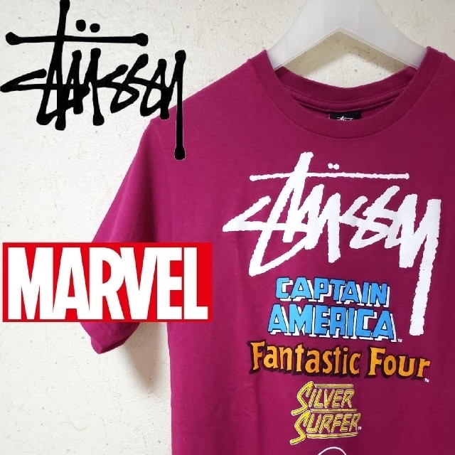 STUSSY(ステューシー)の［ コラボ ］ STUSSY × MARVEL 希少  半袖  Tシャツ メンズのトップス(Tシャツ/カットソー(半袖/袖なし))の商品写真