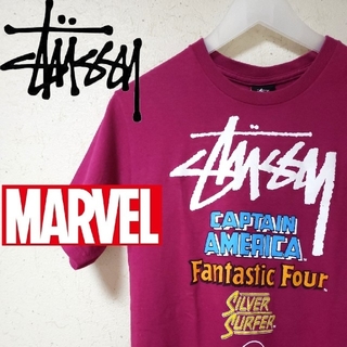 ステューシー(STUSSY)の［ コラボ ］ STUSSY × MARVEL 希少  半袖  Tシャツ(Tシャツ/カットソー(半袖/袖なし))