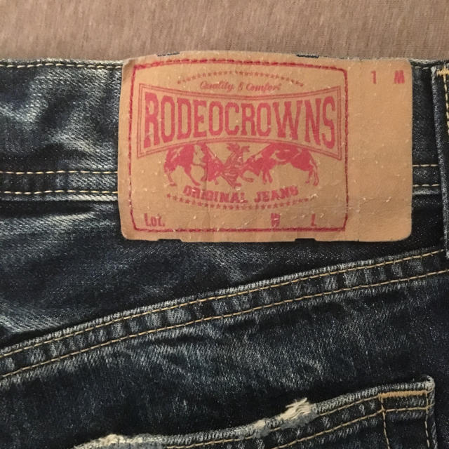 RODEO CROWNS(ロデオクラウンズ)のロデオクラウンズ デニム ショートパンツ サイズ2→L レディースのパンツ(ショートパンツ)の商品写真