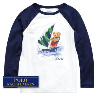 ラルフローレン(Ralph Lauren)の☆新品☆120 ラルフローレン 長袖ラッシュガード ネイビーマルチ 3385(水着)