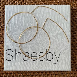 エストネーション(ESTNATION)のShaesby 14kゴールド チェーンタイプフープピアス(ピアス)