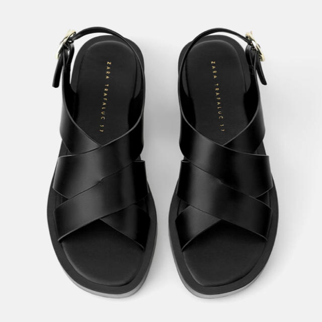 ZARA - ZARA ミニマル フラット サンダル 37 今期の通販 by R ZARA - ZARA ミニマル フラット サンダル 37 今期の通販 by R