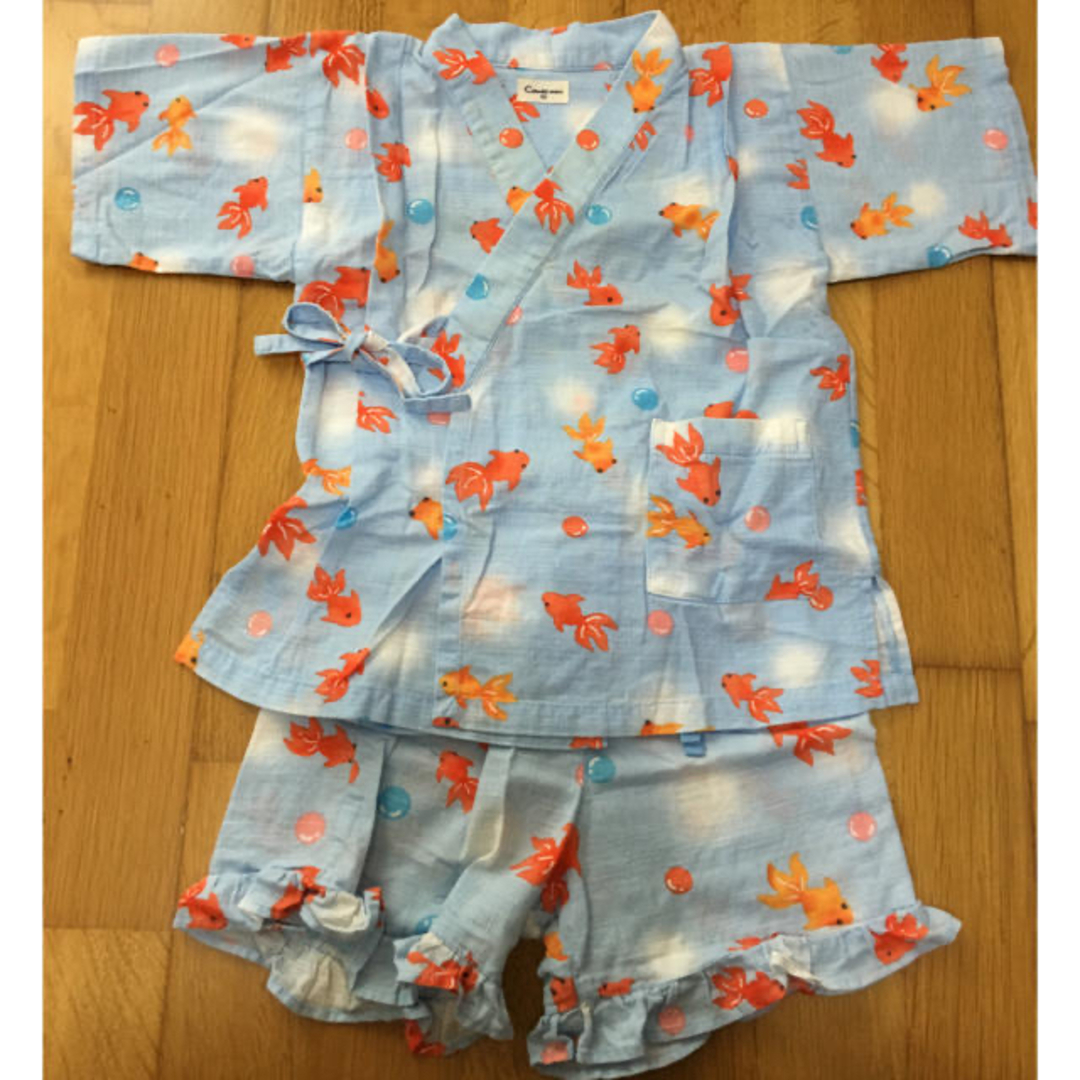 Combi mini(コンビミニ)のコンビミニ 甚平 女の子 90㎝ キッズ/ベビー/マタニティのキッズ服女の子用(90cm~)(甚平/浴衣)の商品写真