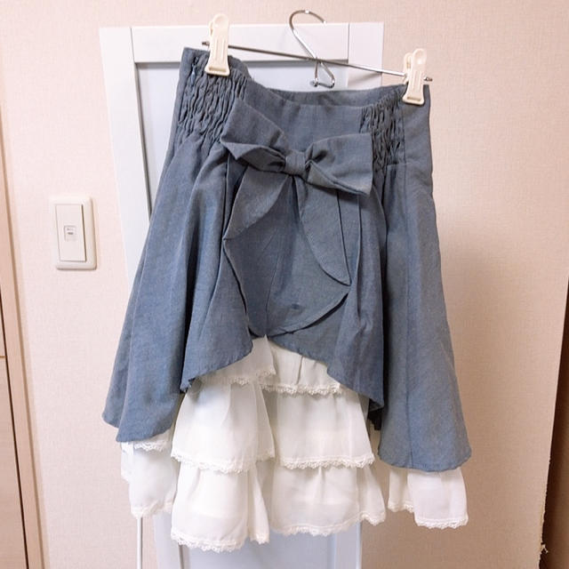 Secret Honey(シークレットハニー)の編み込みリボンスカート♡10/31処分 レディースのスカート(ひざ丈スカート)の商品写真