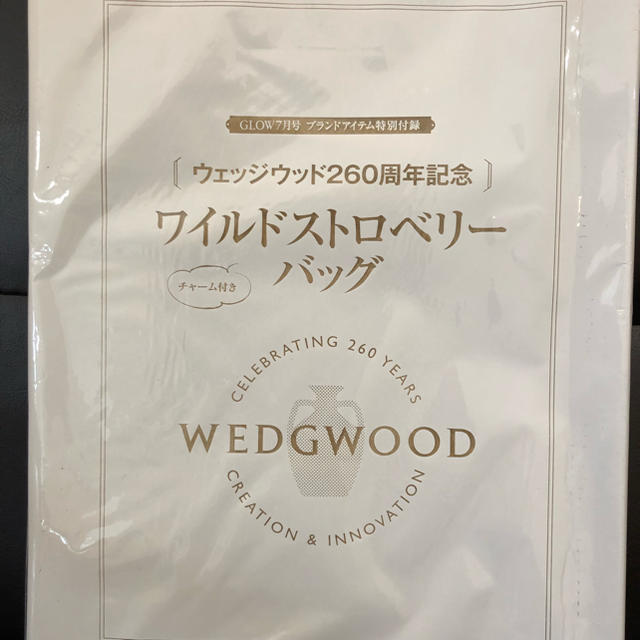 WEDGWOOD(ウェッジウッド)のWEDG WOOD ワイルドストロベリーバッグ GLOW7月号付録 レディースのバッグ(トートバッグ)の商品写真