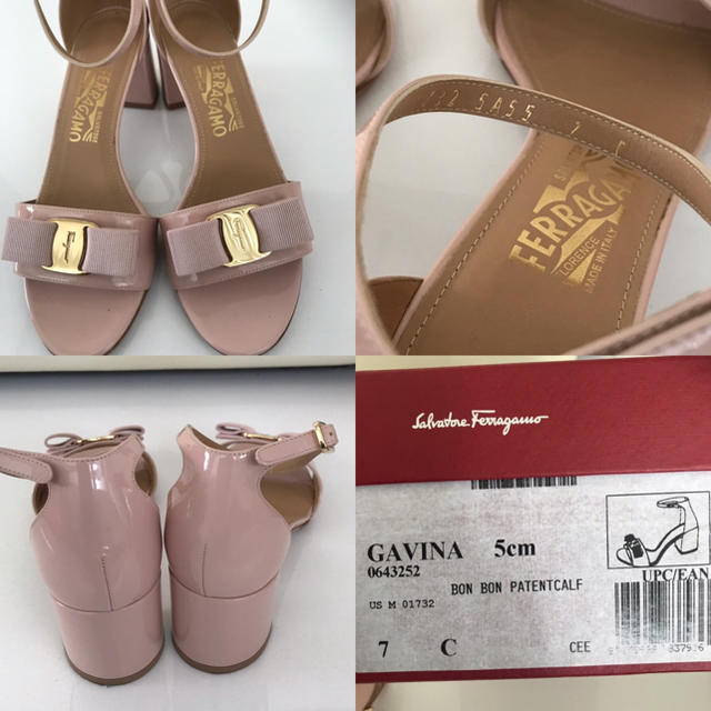 Salvatore Ferragamo(サルヴァトーレフェラガモ)の美品❤️サルバトーレフェラガモ ヴァラリボン ストラップ サンダル 7 24.5 レディースの靴/シューズ(サンダル)の商品写真